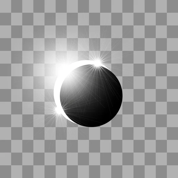 El eclipse del sol — Vector de stock