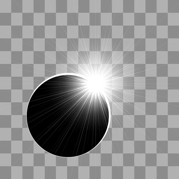 El eclipse del sol — Archivo Imágenes Vectoriales