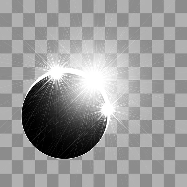 El eclipse del sol — Vector de stock