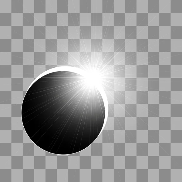 O eclipse do sol —  Vetores de Stock