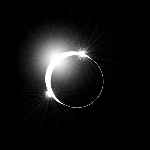 El eclipse del sol — Archivo Imágenes Vectoriales