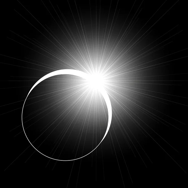 El eclipse del sol — Vector de stock