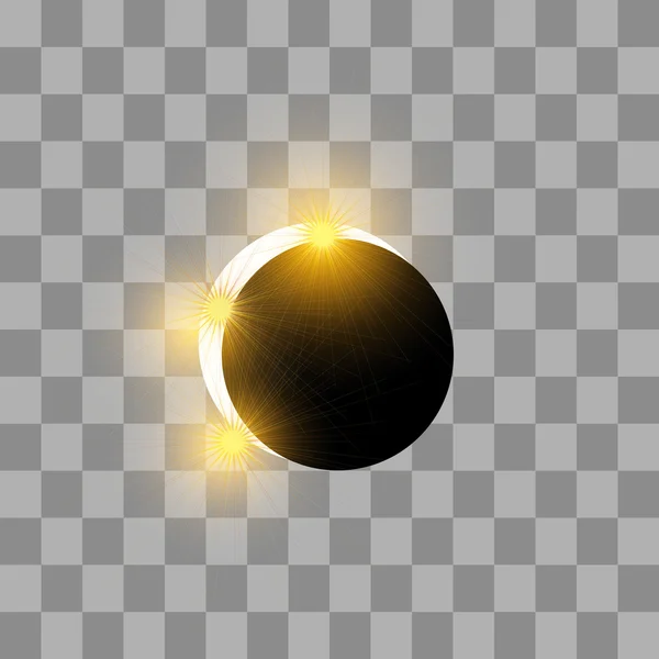 El eclipse del sol — Vector de stock