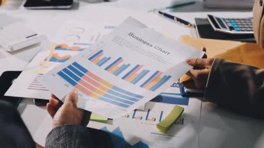 Ofiste çalışan iş ekibi..