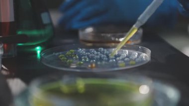 Klinik laboratuvarında çalışan araştırmacılar.