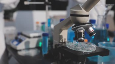 Klinik laboratuvarında çalışan araştırmacılar.