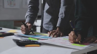 Çizimler ve dijital araçlarla UXUI tasarım beyin fırtınası oturumu