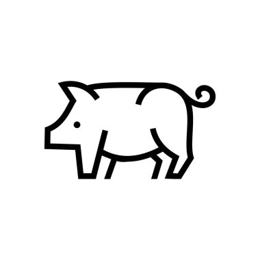 Sanat eseri domuz hayvan logosu