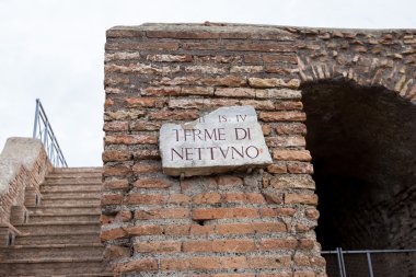 Terme Ostia sitesi ve kalıntılar