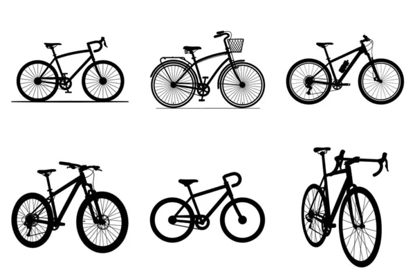 Bisiklet Silüeti Vektör Simgesi Minimum Bisiklet Taşıma Tasarımı. Bisiklet Silueti Resimleri Bisiklet Spor ve Çevre Taşımacılığı Konsepti. Logo ve Yazdırma Tasarımı için Klasik Bisiklet Silueti Siyah Bisiklet Simgesi