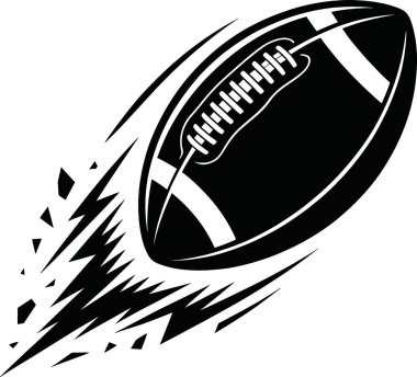 Bu yüksek enerjili vektör çizimi, keskin hareket çizgileri ve parçalanan parçalarla çevrili bir futbol topunun (futbol topu) patlayıcı kuvvetle çarptığı dramatik bir anı yakalar. Cesur siyah-beyaz tasarım hız ve güç taşır..