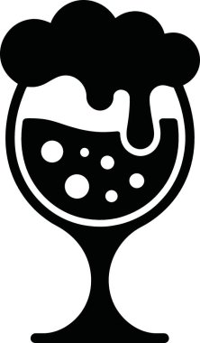 Bu sevimli ayı cam vektör çizimi. Ayı cam silueti.