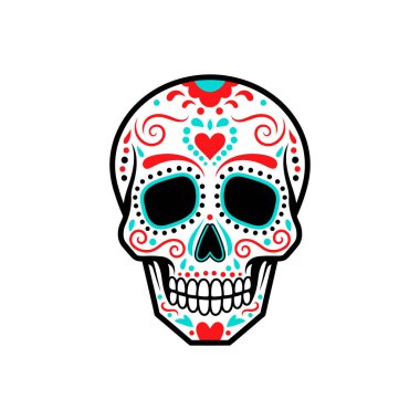 Ölü Şeker Kafatasının Dekoratif Günü