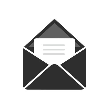 Envelope with visible letter inside represents mail communication and messaging