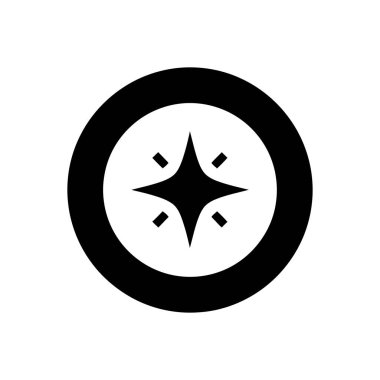Dairesel bir amblemin içinde arka plan ayrıntıları olmadan merkezi bir sembole odaklanan bir yıldız
