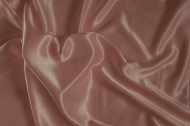 Kalp görüntü ile doku saten kumaş