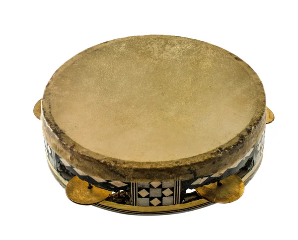Tradizionale istinto musicale tamburello egiziano in cammello — Foto Stock