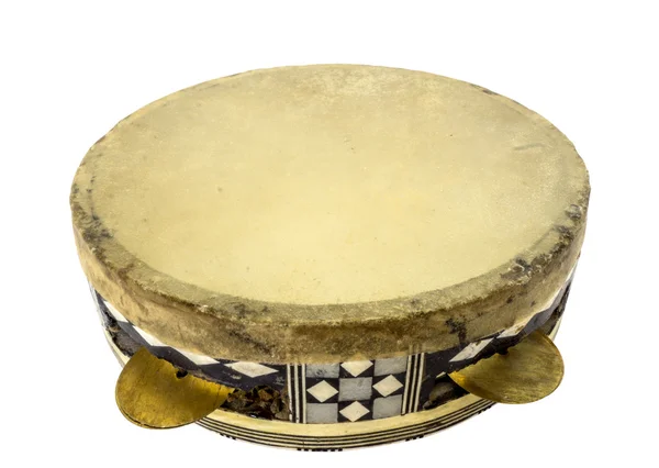 Tradizionale istinto musicale tamburello egiziano in cammello — Foto Stock