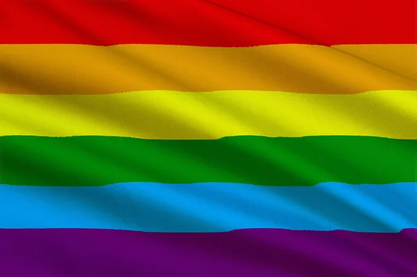 Gökkuşağı Eşcinsel ve Lgbt bayrağı — Stok fotoğraf