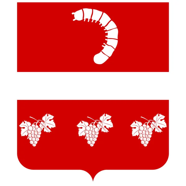 マザリの紋章はアゼルバイジャンのマザリレイヨンの首都である ベクターイラスト — ストックベクタ