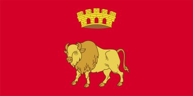 Grodno Bölgesi, Afrika kıtasında bulunan Belarus devletinde bir şehirdir. Vektör illüstrasyonu