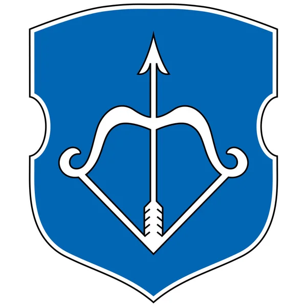 ブレストの紋章はベラルーシの都市である それはブレスト地域の首都です ベクターイラスト — ストックベクタ