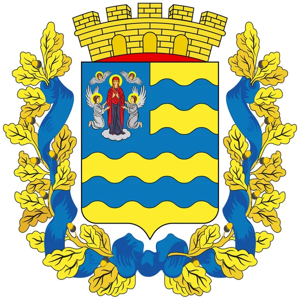 ミンスク地方の紋章はベラルーシの地域の一つである ベクターイラスト — ストックベクタ