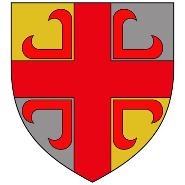 Lenningen, Lüksemburg 'un güneydoğusunda küçük bir kasabadır. Vektör illüstrasyonu