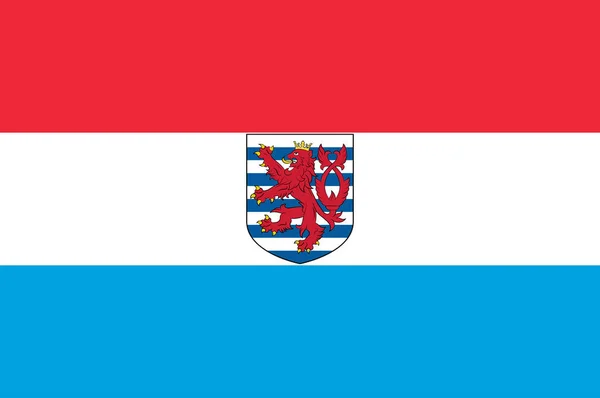 Bandiera Del Granducato Del Lussemburgo Paese Senza Sbocco Sul Mare — Vettoriale Stock