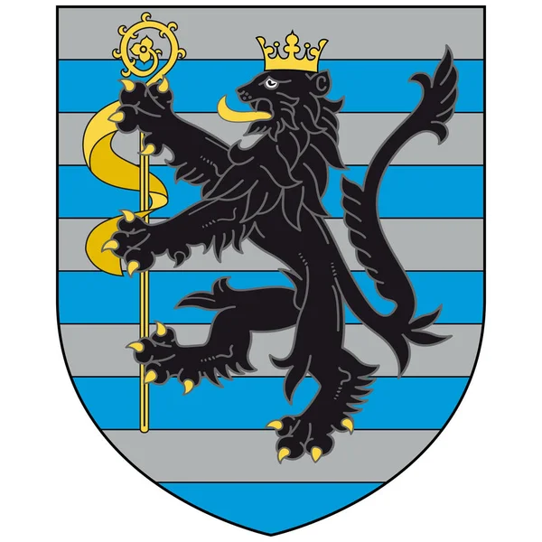 Escudo Armas Kehlen Una Comuna Ciudad Oeste Luxemburgo Forma Parte — Vector de stock