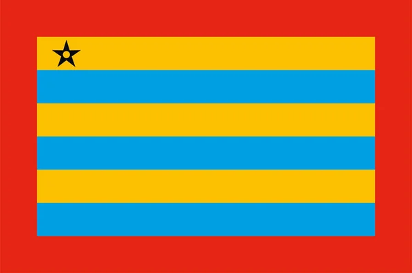 Σημαία Του Mersch Είναι Μια Κοινότητα Και Πόλη Στο Κεντρικό — Διανυσματικό Αρχείο