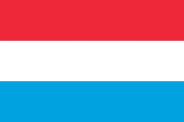 Bandeira Grão Ducado Luxemburgo País Sem Litoral Europa Ocidental Ilustração —  Vetores de Stock