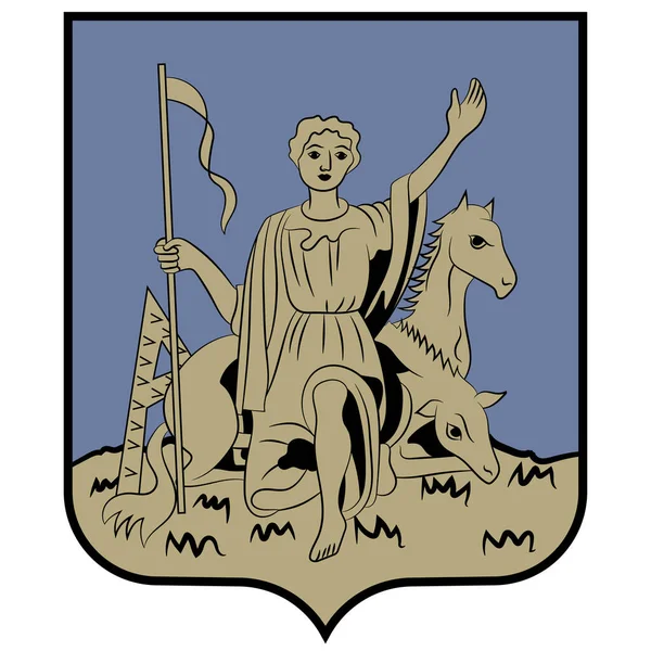 Escudo Armas Anderlecht Uno Los Municipios Región Bruselas Capital Bélgica — Vector de stock