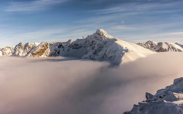 Güzel kış dağ manzarası. Tatry. 