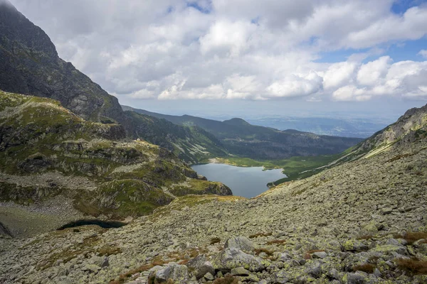 Lago Negro Gasienicowy Belo Lago Limpo Nas Montanhas Polonesas Tatra — Fotografia de Stock