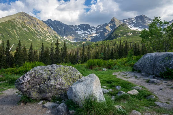 Valle Gasienicowa Junio Montañas Tatra — Foto de Stock