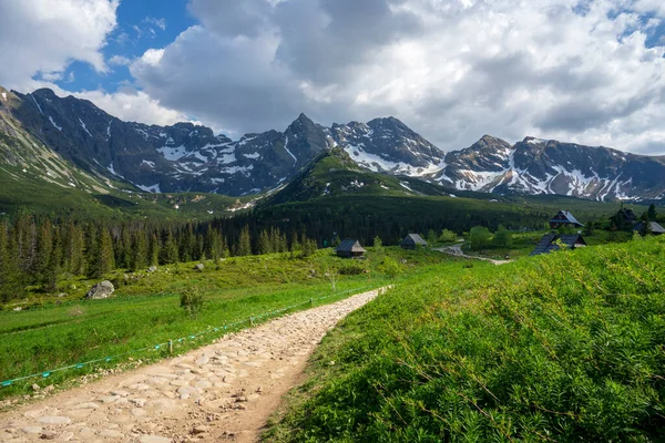 Gasienicowa Valley Juni Tatrabergen — Stockfoto