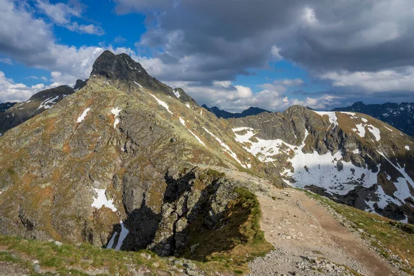 Горный Пейзаж Высоких Татрах Вид Вершину Свиницы — стоковое фото