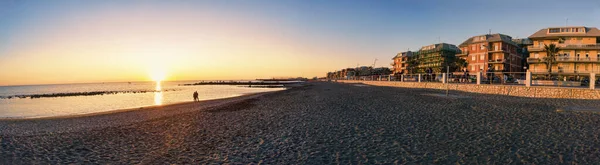 Řím Itálie Listopad 2020 Řím Pobřeží Promenáda Ulice Pohled Ostia — Stock fotografie