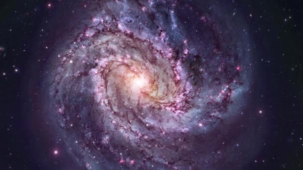 Beauté Univers Sur Spirale Détaillée Galaxy M83 Eléments Cette Animation — Video