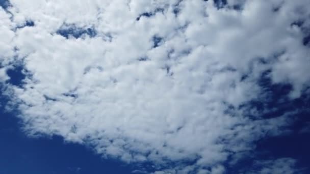 Fantástico Lapso Tiempo Verano Con Cirros Evanescentes Blancos Nubes Cúmulos — Vídeo de stock