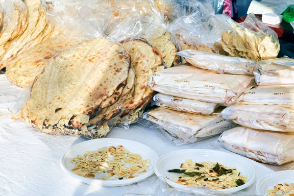 Хороший Оцененный Итальянский Региональный Хлеб Карасау Типичный Тонкий Хрустящий Сардинский Лицензионные Стоковые Фото