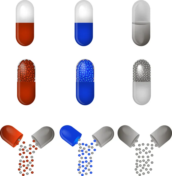 Cure таблетки. — стоковый вектор