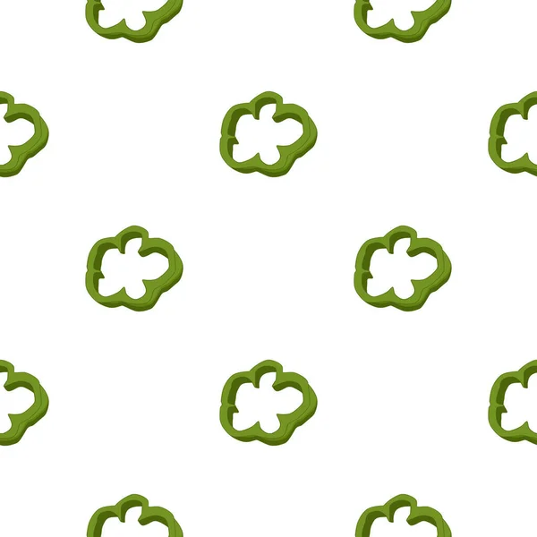 Illustratie Thema Van Helder Patroon Paprika Groente Capsicum Voor Zeehond — Stockvector