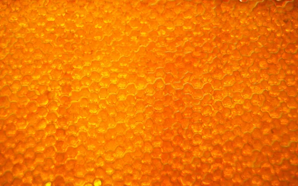 Drop Bee Honey Drip Hexagonal Honeycombs Filled Golden Nectar Honeycombs — Stock Photo, Image