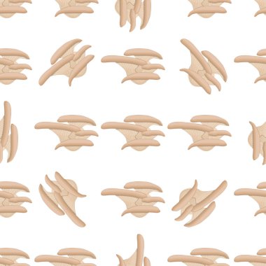 Parlak desenli mantar, fok için sebze kahverengi istiridye teması. Mantar ve istiridyelerden oluşan sebze kalıpları. İstiridye aromalı mantardan basit sebze kalıpları..