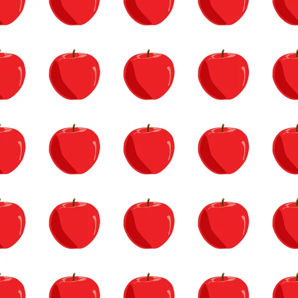 Εικονογράφηση Για Θέμα Μεγάλο Έγχρωμο Χωρίς Ραφή Μήλο Φωτεινό Μοτίβο — Διανυσματικό Αρχείο