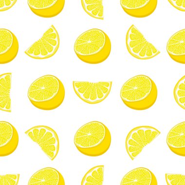 Tema üzerine resim, büyük, renksiz, sarı limon, fok balığı için parlak meyve deseni. Güzel, pürüzsüz tekrar eden limondan oluşan meyve deseni. Tertemiz limondan basit renkli desenli meyveler..