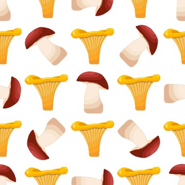 Tema üzerine resim, parlak desenli mantar, fok için sebze chanterelle. Güzel mantarlardan oluşan sebze deseni, bir sürü mantar. Chanterelle mantarından basit bir sebze deseni..