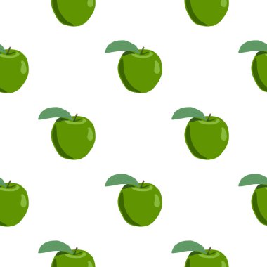 Tema üzerine resim büyük renkli dikişsiz elma, fok balığı için parlak meyve deseni. Güzel, pürüzsüz tekrar eden elmadan oluşan meyve deseni. Kusursuz güzellik elmasından basit renkli desenli meyve.